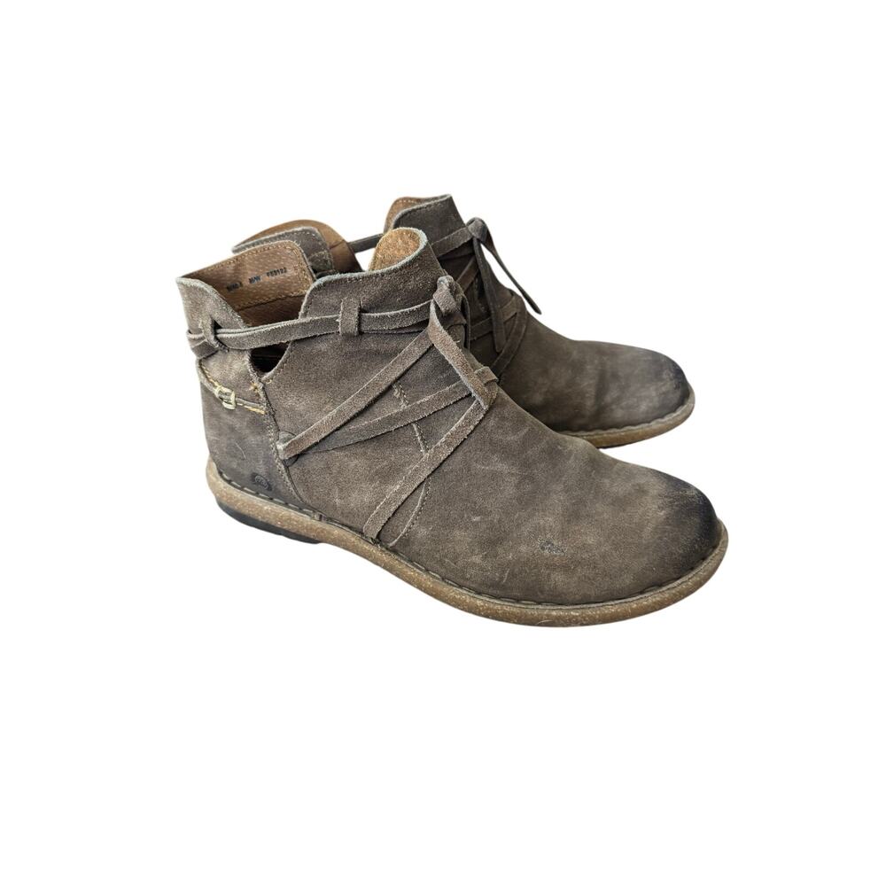 Born Tarkiln Brown Suede ankle boots